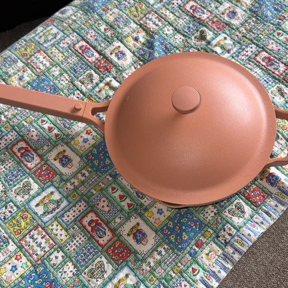 Our Place Orange Ceramic-Coated Skillet with Lid - Picture 2 of 6